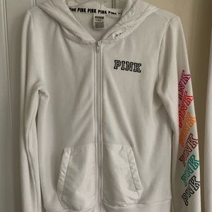 Pink VS zip up hoodie